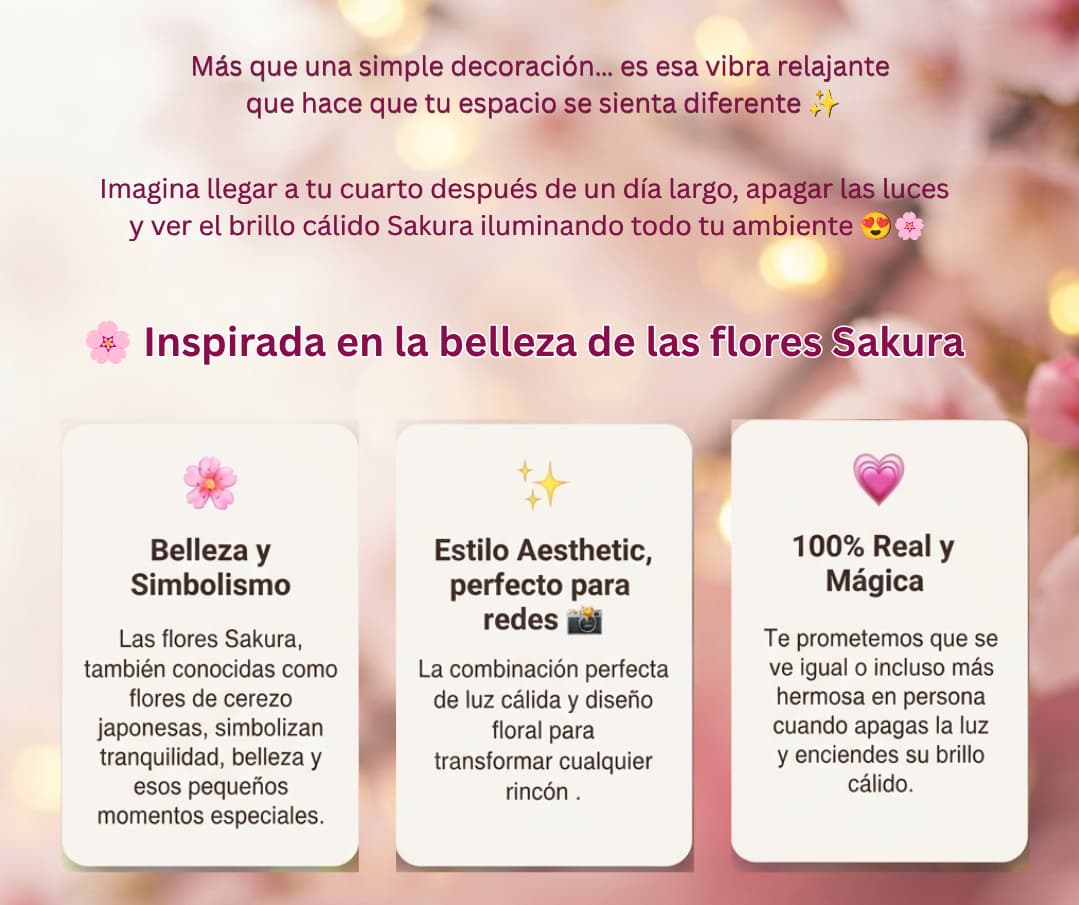 Lámpara Sakura 🌸